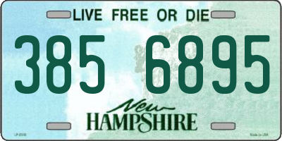 NH license plate 3856895