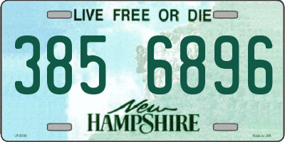 NH license plate 3856896