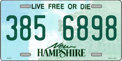 NH license plate 3856898