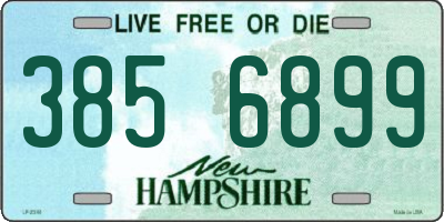 NH license plate 3856899