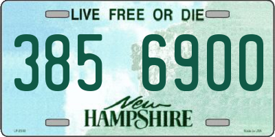 NH license plate 3856900