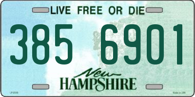 NH license plate 3856901