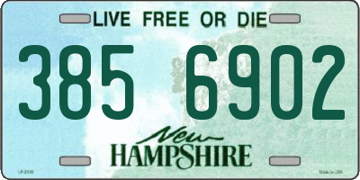 NH license plate 3856902