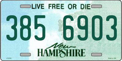 NH license plate 3856903