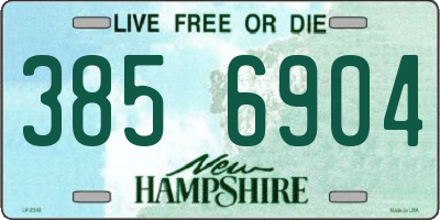 NH license plate 3856904
