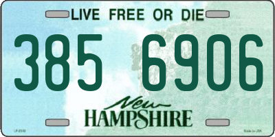 NH license plate 3856906