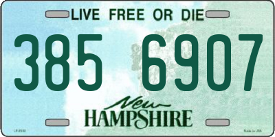 NH license plate 3856907