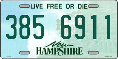 NH license plate 3856911