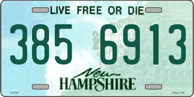 NH license plate 3856913