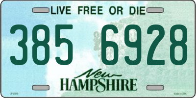 NH license plate 3856928