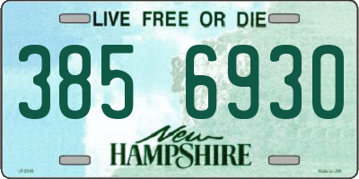 NH license plate 3856930