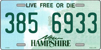 NH license plate 3856933