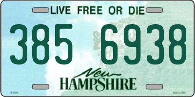 NH license plate 3856938