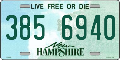 NH license plate 3856940
