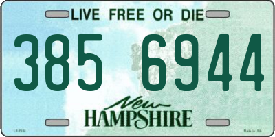 NH license plate 3856944