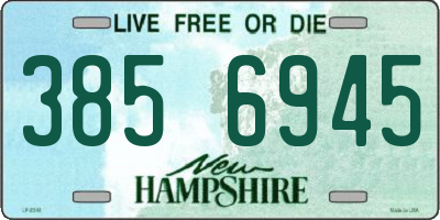 NH license plate 3856945