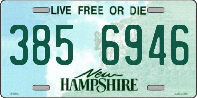 NH license plate 3856946