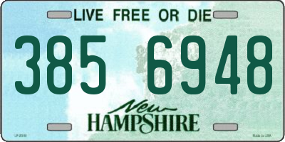 NH license plate 3856948