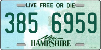 NH license plate 3856959