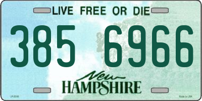 NH license plate 3856966