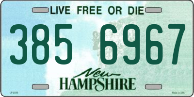 NH license plate 3856967