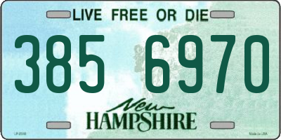NH license plate 3856970