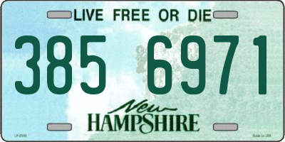 NH license plate 3856971