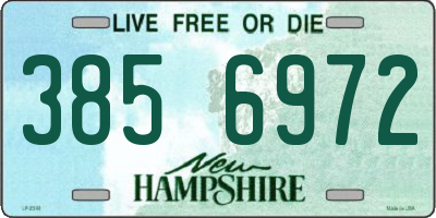 NH license plate 3856972