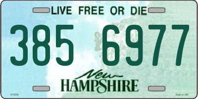NH license plate 3856977
