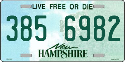 NH license plate 3856982