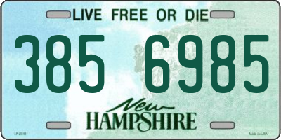 NH license plate 3856985