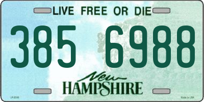 NH license plate 3856988