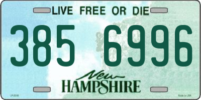 NH license plate 3856996