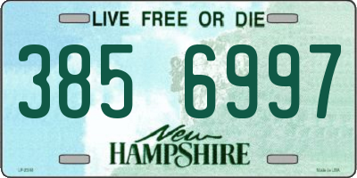 NH license plate 3856997