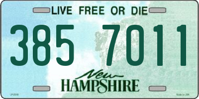 NH license plate 3857011