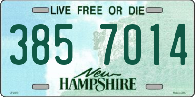 NH license plate 3857014