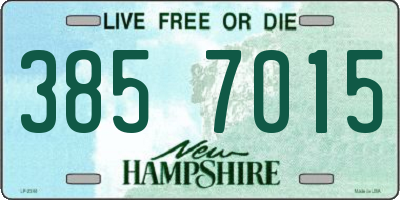 NH license plate 3857015