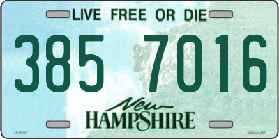 NH license plate 3857016