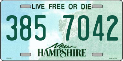 NH license plate 3857042