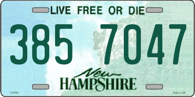 NH license plate 3857047