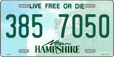 NH license plate 3857050