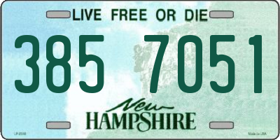 NH license plate 3857051