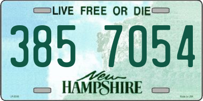 NH license plate 3857054