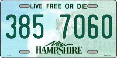 NH license plate 3857060