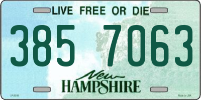 NH license plate 3857063