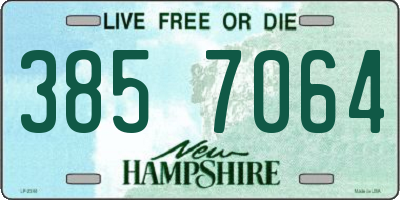 NH license plate 3857064