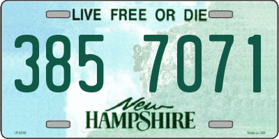 NH license plate 3857071