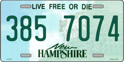 NH license plate 3857074