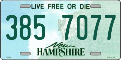 NH license plate 3857077