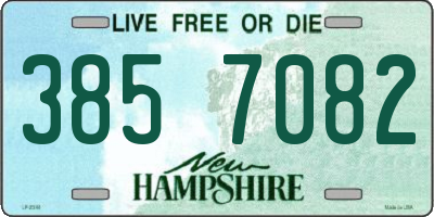 NH license plate 3857082